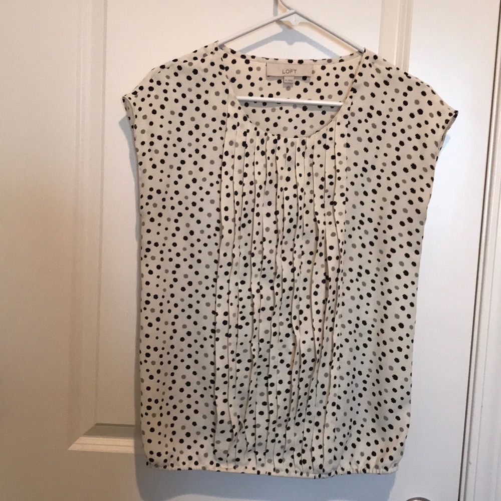 Anne Taylor Loft polka dot shirt